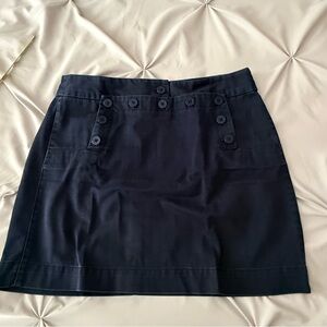 J. Crew chino Weathered and Broken in Navy Nautical Sailor Mini Skirt